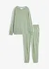 Tuta sportiva in puro cotone (set 2 pezzi), bonprix