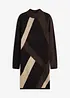 Abito in maglia jacquard con righe moderne, bonprix