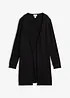 Cardigan lungo con bordi arrotolati, bonprix