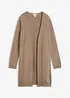Cardigan lungo con bordi arrotolati, bonprix