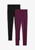 Leggings a vita alta (pacco da 2), bonprix