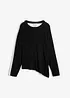 Maglione asimmetrico in morbido misto viscosa, bonprix