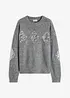 Maglione con applicazione di paillettes, bonprix