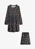 Camicia da notte in puro cotone con sacchetto regalo, bonprix