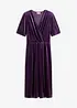 Abito midi in morbido velluto, bonprix