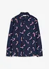 Camicia a maniche lunghe in cotone biologico con motivo natalizio, bonprix