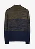 Maglione a collo alto in misto cotone morbido, bonprix