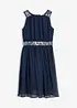 Abito in chiffon con fascia di paillettes, bonprix