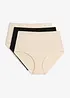Slip a vita alta in microfibra (pacco da 3), bonprix