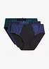 Slip alto in microfibra con pizzo (pacco da 3), bonprix