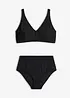 Bikini con scollatura a V (set 2 pezzi), bonprix