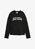 Maglia oversize a maniche lunghe in cotone biologico pesante, bonprix
