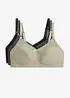 Reggiseno allattamento senza ferretto con cotone biologico (pacco da 3), bonprix