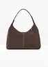 Borsa shopper in pelle scamosciata, bonprix
