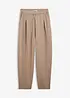 Pantaloni barrel morbidi effetto neoprene, bonprix