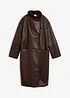 Cappotto in similpelle con collo alto, bonprix