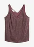 Top con paillettes, bonprix