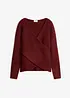 Maglione incrociato con scollatura a V, bonprix