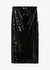 Gonna longuette con paillettes, bonprix