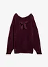 Maglione lungo in filato piumato morbido, bonprix