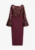 Abito midi con paillettes, bonprix