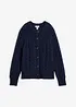 Cardigan in fine lana merino a maglia grossa con motivo a trecce, bonprix
