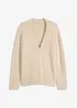 Cardigan in filato piumato, bonprix