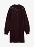 Abito in maglia con paillettes, bonprix