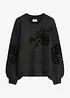 Maglione in filato fine con maniche a palloncino, bonprix