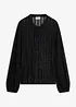 Blusa con effetto plissettato luccicante, bonprix