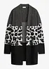 Cardigan lungo con motivo jacquard, bonprix