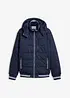 Giacca trapuntata stile bomber con cappuccio staccabile, bonprix