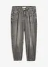 Jeans barrel cropped, vita media, bonprix