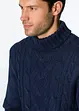 Maglione a collo alto con lavorazione a trecce, bonprix