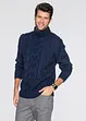 Maglione a collo alto con lavorazione a trecce, bonprix