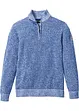 Maglione con collo e cerniera in cotone, bpc bonprix collection