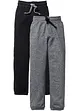 Pantaloni da jogging in puro cotone (pacco da 2), bonprix