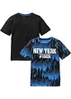 T-shirt in puro cotone (pacco da 2), bonprix