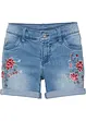 Shorts di jeans con ricamo, bonprix