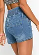 Shorts di jeans a vita alta, bonprix