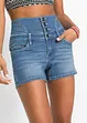 Shorts di jeans a vita alta, bonprix