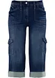 Jeans cargo elasticizzati, a vita media, bonprix