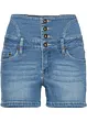 Shorts di jeans a vita alta, bonprix