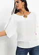 Blusa con pizzo, bonprix