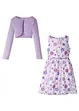 Abito, cintura e bolero (set 3 pezzi), bonprix