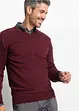 Maglione in filato fine con scollo a V, bonprix