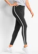 Leggings sportivi cropped con bande a contrasto, bonprix