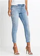 Jeans con ricami a vita media, bonprix