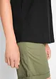 Top lungo in cotone con pizzo, bonprix
