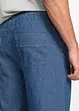 Pantaloni classic fit con elastico in vita in cotone leggero, straight, bonprix
